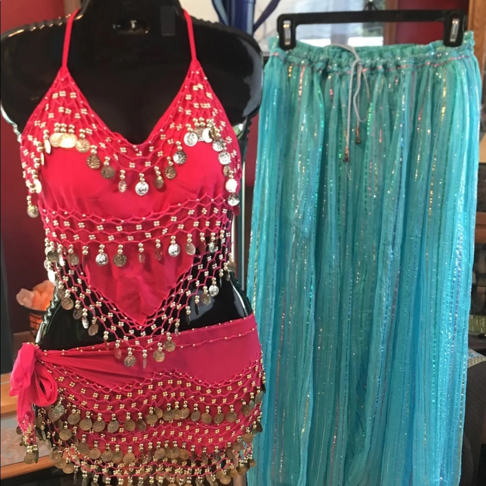 Exotic Belly  Zumba Dancers Outfit